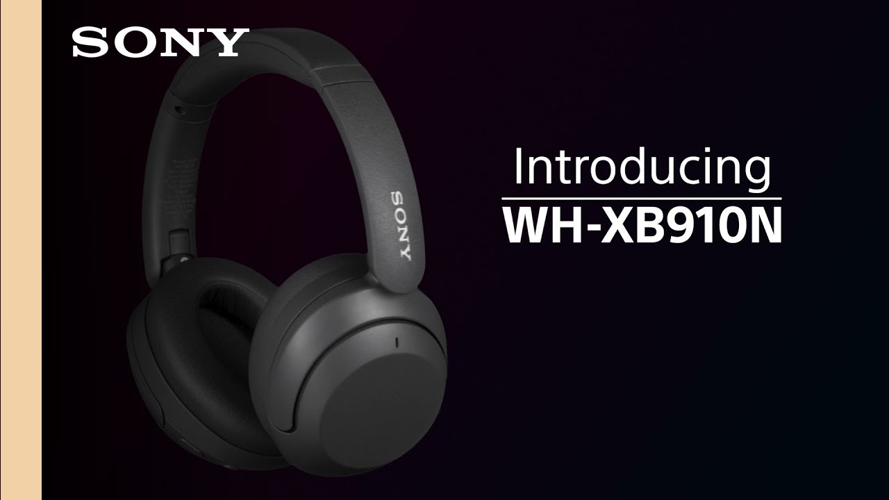 Sony WH-XB910N Extra Bass Noise-Canceling Wireless Over-Ear Headphones (Black)