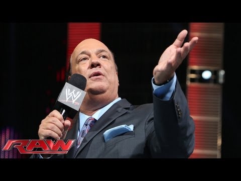 Paul Heyman stuns the WWE Universe when he reveals his mysterious new client: Raw, May 20, 2013
