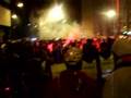 Zusammenstoß von Mainzer und Lauterer Fans am Kreisel