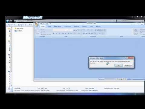 how to repair ms office 2007