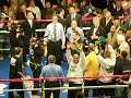 watch tom jones sing the british national anthem just before the hatton vs mayweather fight.  david beckham is left of the ring with a grey suit on and coleen is just right of the camera man in blue on the ropes.  there are other celebrities there to spot too!!