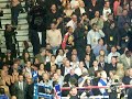 watch tom jones sing the british national anthem just before the hatton vs mayweather fight.  david beckham is left of the ring with a grey suit on and coleen is just right of the camera man in blue on the ropes.  there are other celebrities there to spot too!!