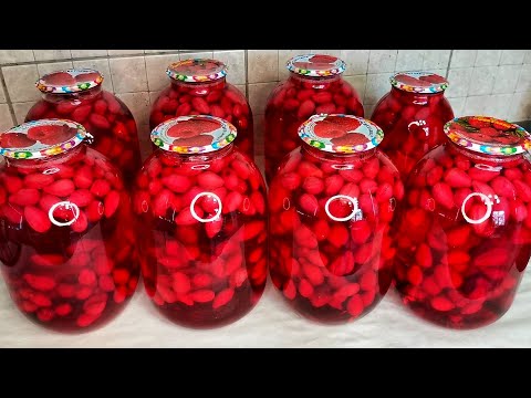 🌺🌿КИЗИЛОВЫЙ КОМПОТ. Вкус Как ГРАНАТОВЫЙ СОК ! Самый ПРОСТОЙ РЕЦЕПТ !🍹