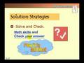 Problem Solving Strategies