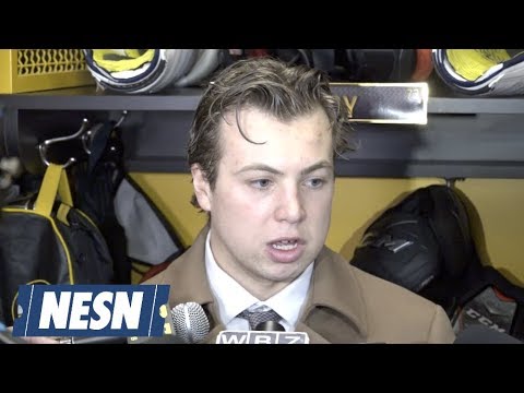 Video: Charlie McAvoy On His Physical Play In Bruins OT Win Vs. Avalanche