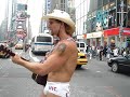 The Naked Cowboy in Times Square