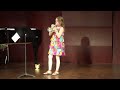 Paris, Ambassade de Chine, 27 juin 2010. Fantaisie Brillante sur Don Carlos de Verdi. 1er prix concours trompette Selmer/Le Parnasse. Lucienne, 11 ans.