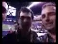 At the Super Bowl with Andy Samberg and Will Forte