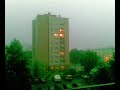 Piorun uderza w budynek w Chorzowie