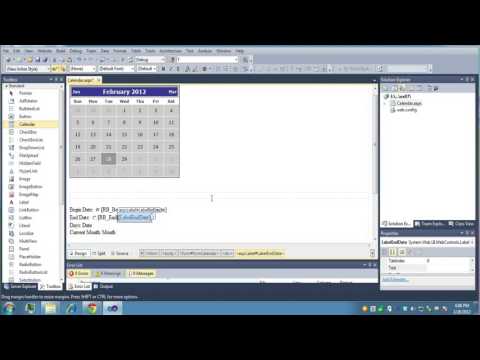 how to use calendar control in mvc3
