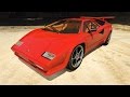 1988 Lamborghini Countach LP500 QV 1.2 для GTA 5 видео 7