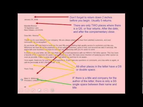 how to write business letter