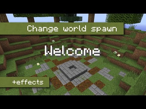 how to set world spawn in minecraft