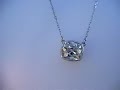 1.10ct Antique Cushion Plat Bezel Pendant
