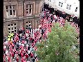 Mobile phone video taken from the Cardiff multi storey while hanging my banner