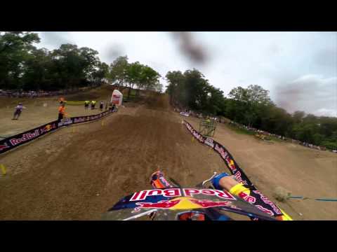 GoPro HD: Ken Roczen Lap 1 Moto 1 - Spring Creek MX Lucas Oil Pro Motocross Championship 2014
