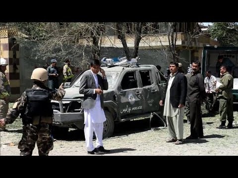 Kabul - A bomb targeting a prominent lawmaker in Kabul kills at least three civilians and wounds 24 other people. Duration: 00:37.