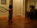 3 year old Nadya tennis player