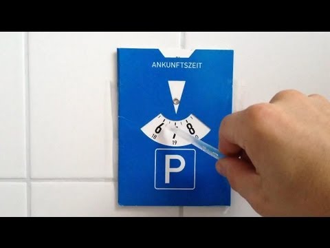 Parkscheibe einstellen - eine Anleitung