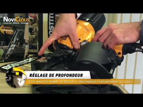 BOSTITCH N75C-2P-E CLOUEUR BARDAGE PNEUMATIQUE  pointes rouleaux 38-75mm