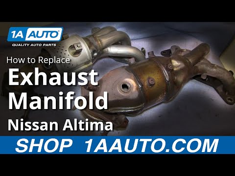 How To Install Replace Exhaust Manifold and Catalytic Converter 2002-06 Nissan Altima Sentra