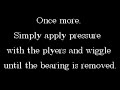 Bearing Removal