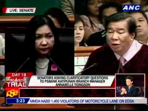 Estrada: You stand by your answer that these docs are fake? Tiongson: Yes