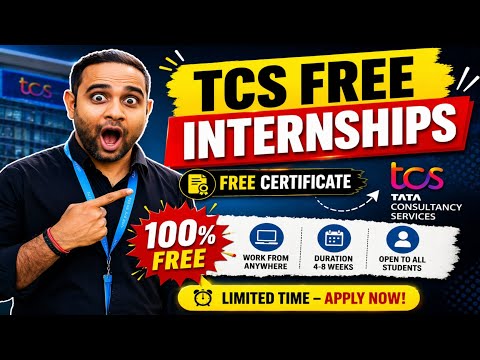 TCS Free Internship | New Hiring Drive | TCS Free Certification | Any Graduate/Undergraduate