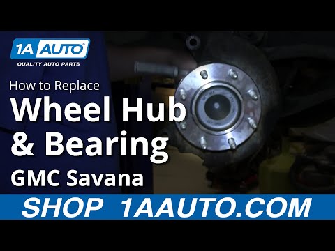How To Install Replace Front Wheel Hub Bearing 2003-12 Chevy Express GMC Savana 2500