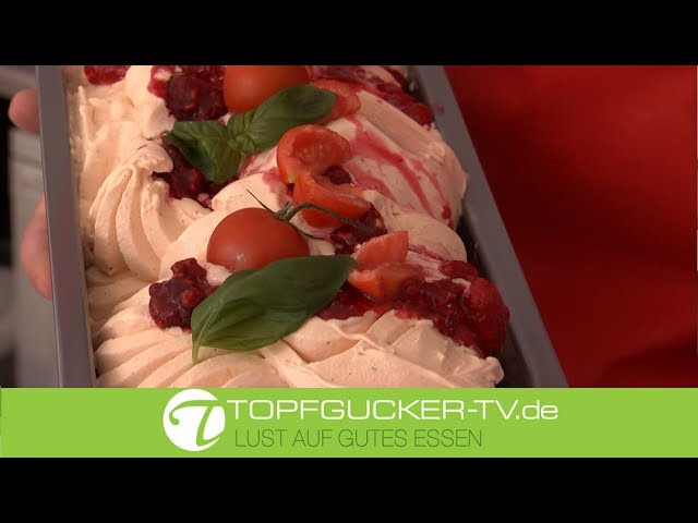 Kräutereis aus Melone, Gurke und frischem Dill Kräutereis aus Melone, Gurke und frischem Dill