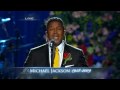 Jermaine Jackson tearfully performs ' Smile ' at the memorial for his brother