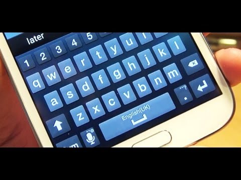 Keyboard Input Features on Samsung Galaxy Note 2 II (GT-N7100 / GT-N7105)