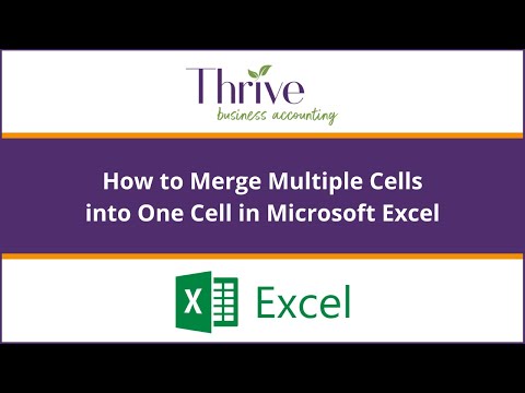 how to fuse cells in excel