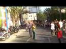 reportaje sobre la manifestacion antitaurina organizada en alicante con motivo de la feria taurina de las hogueras 2008, convocada por diferentes colectivos sociales y de defensa de los animales.