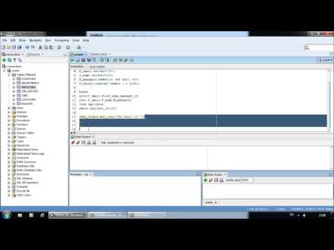 how to enable dbms_output