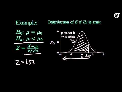 how to find p value in z test
