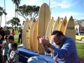 Surfboard Menorah at Laguna Beach