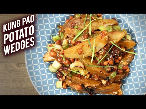 Kung Pao Potato Wedges | Sweet and Spicy Potato Wedges | Indo-Chinese Style Wedges by Varun
