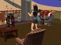 una sim metalera bailando metal