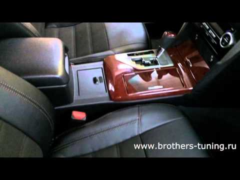 Чехлы на Toyota Camry 50, серии "Alcantara" - коричневая строчка