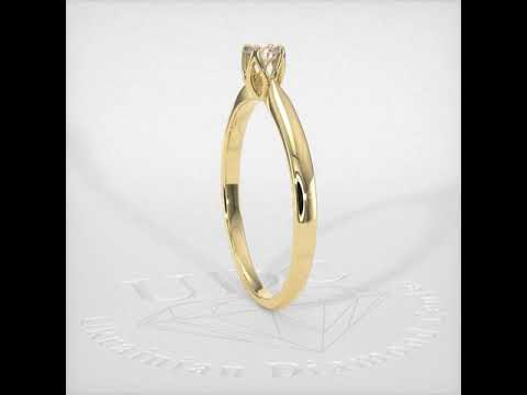 Золота каблучка з діамантами Артикул: Ю25082