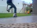 me learning to rollerblade