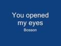 You opened my eyes - Bosson