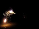 playing with fireworks