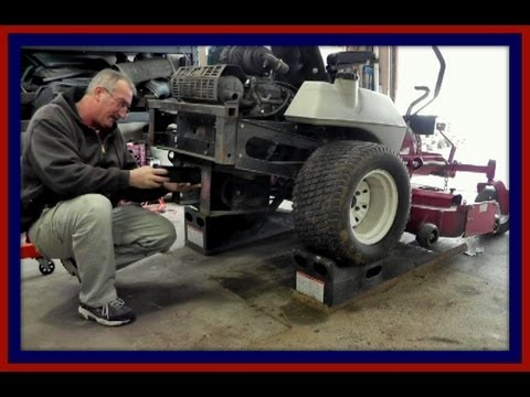 how to change oil on exmark lazer z