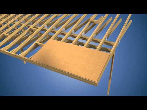 how to fasten roof sheathing