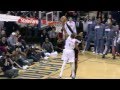 LeBron James - Amazing King Block (Heat vs Bobcats)