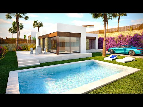 349000€+/High-Tech house in Spain/New houses in Benidorm/House in Finestrat/Real estate on the Costa Blanca