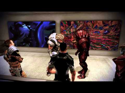Wrex - Grunt and Wrex fighting in the Mass Effect 3 Citadel DLC.
