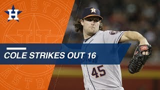 Cole K 's career-high 16 in one-hit shutout